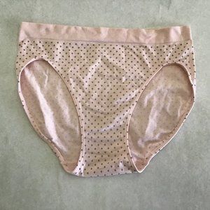 Bali  pink with grey polka dots hipster panties, size 8/XL